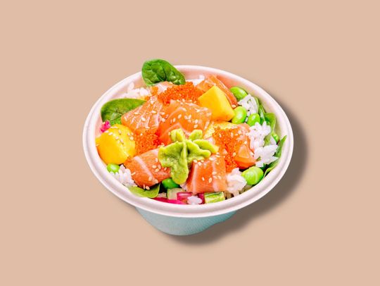 Colorful poke bowl, poke bowl oslo, poke bowl sandnes